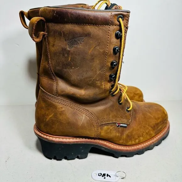 Red Wing 4417 Loggermax Work Boots Mens 9D Waterproof Steel Toe Insulated