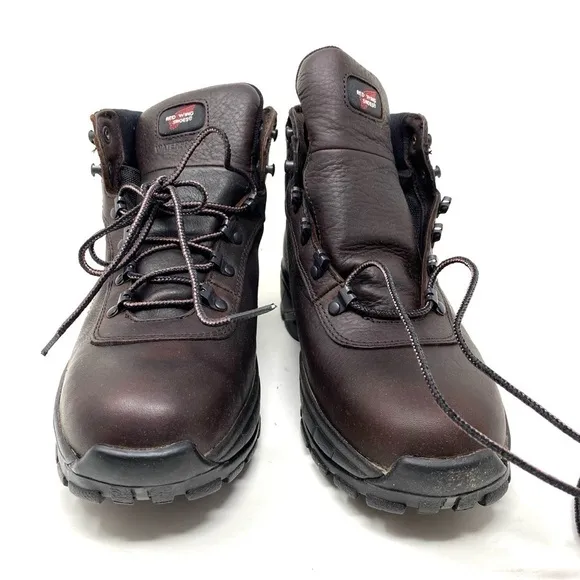 Red Wing 6” Safety Hiker Waterproof Brown Leather Boots