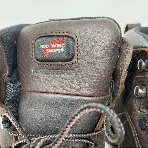 Red Wing 6” Safety Hiker Waterproof Brown Leather Boots