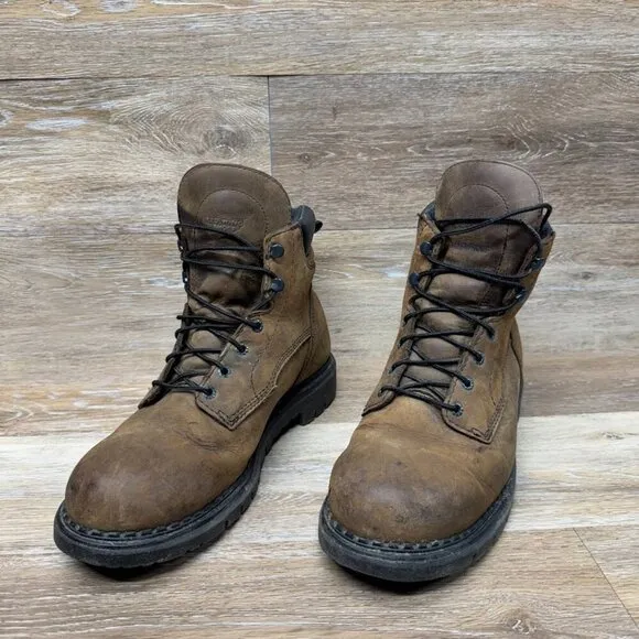 Red Wing 8&quot; Brown Leather Work Boot Men's Size 11.5