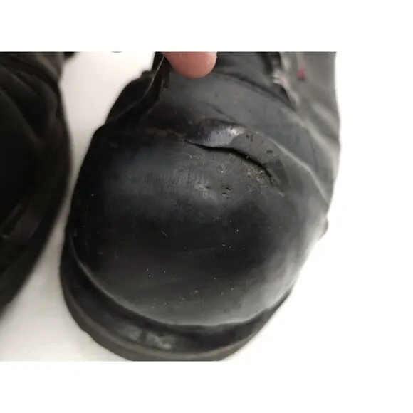 Red Wing 971 Truwelt Vibram 6&quot; Boots Black Leather Steel Toe Men's 11.5 EE