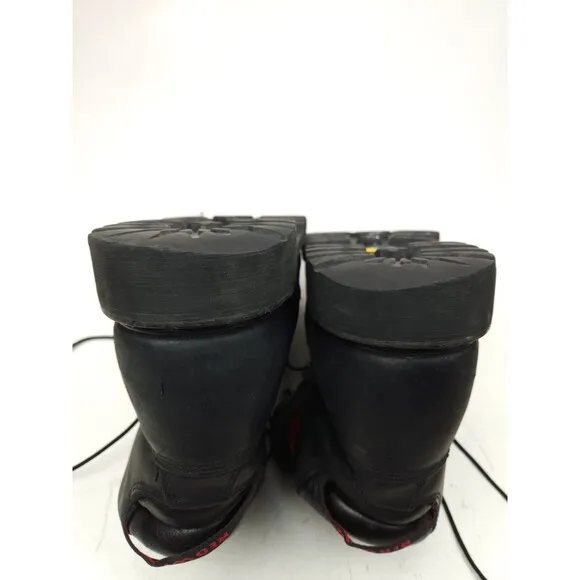 Red Wing 971 Truwelt Vibram 6&quot; Boots Black Leather Steel Toe Men's 11.5 EE