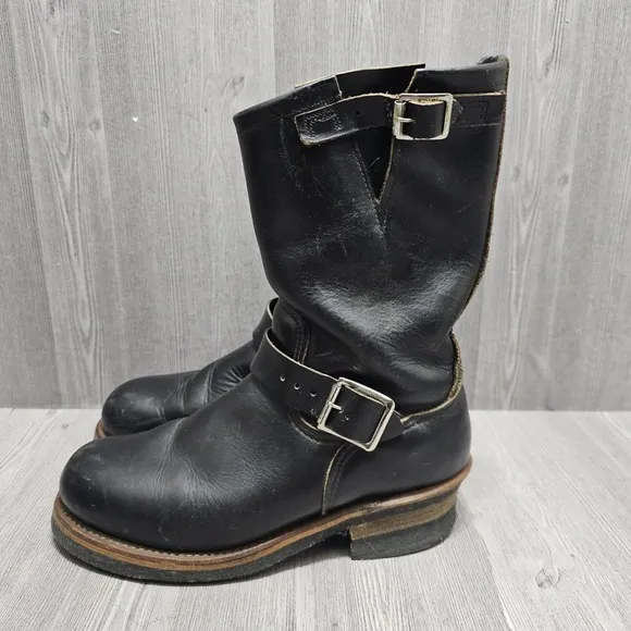 Red Wing Boots 2268 Engineer Riding Men's 6.5D Steel Toe Leather‎ Biker