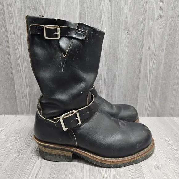 Red Wing Boots 2268 Engineer Riding Men's 6.5D Steel Toe Leather‎ Biker