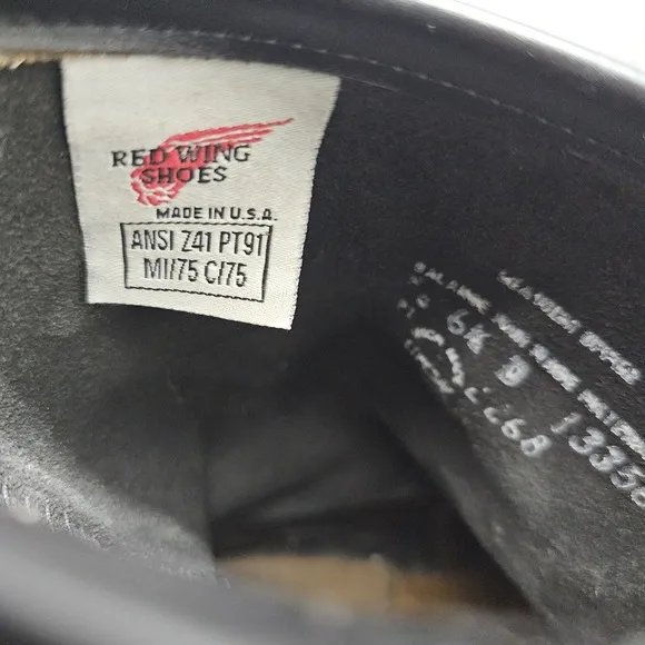 Red Wing Boots 2268 Engineer Riding Men's 6.5D Steel Toe Leather‎ Biker