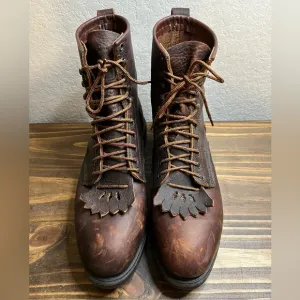 Red Wing Boots ANSI Z41 PT91 Steel Toe Brown Leather Men’s Sz 12D Made In USA
