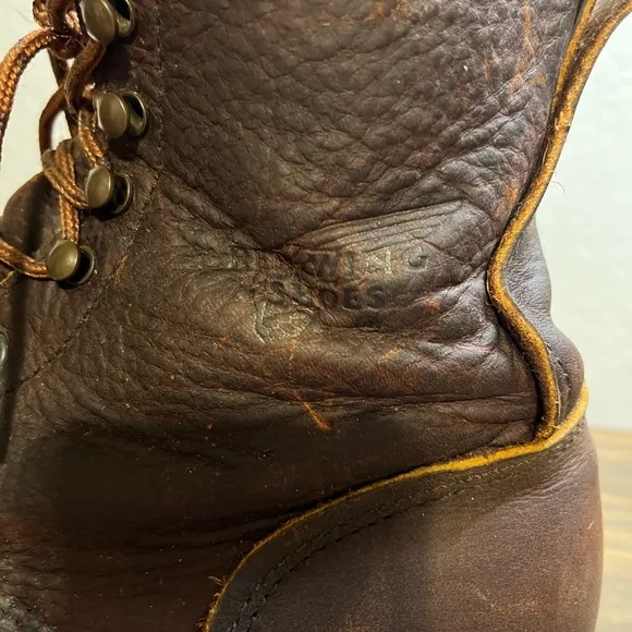 Red Wing Boots ANSI Z41 PT91 Steel Toe Brown Leather Men’s Sz 12D Made In USA