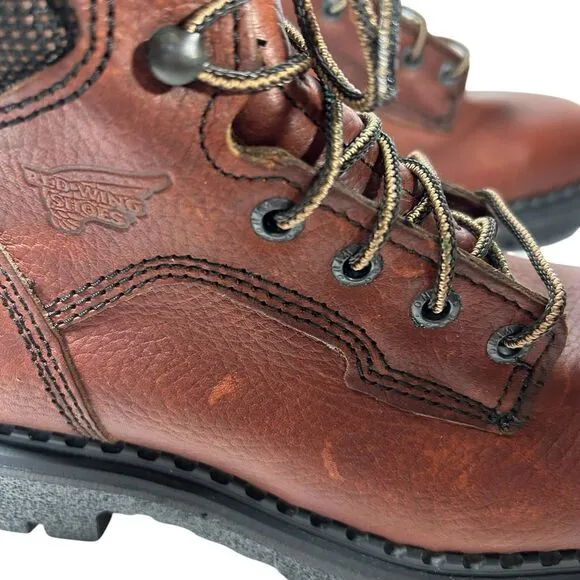 Red Wing Boots Men’s 6.5 B 2326 Work Steel Toe Brown Shoes ASTM F 2413-11