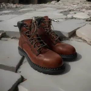 Red Wing Boots Men’s 6.5 B 2326 Work Steel Toe Brown Shoes ASTM F 2413-11
