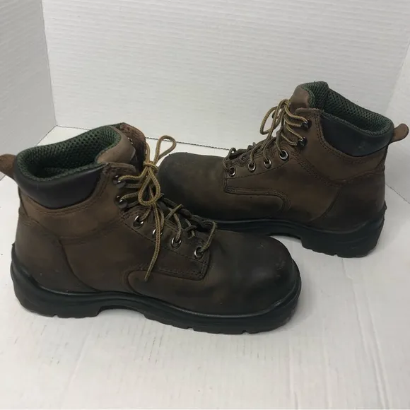 Red Wing Boots Mens Size 7 Steel Toe Waterproof Brown Leather Work