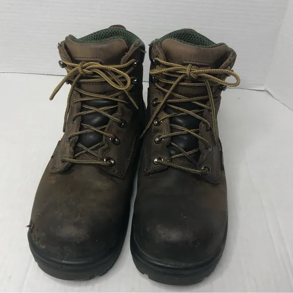 Red Wing Boots Mens Size 7 Steel Toe Waterproof Brown Leather Work