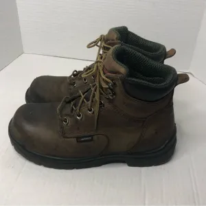 Red Wing Boots Mens Size 7 Steel Toe Waterproof Brown Leather Work