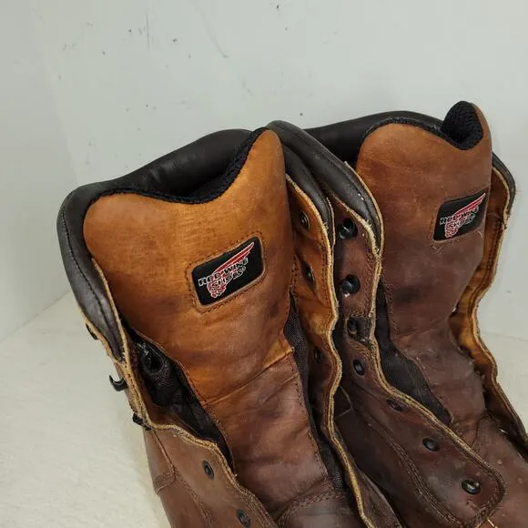 Red Wing Boots Mens Sz 12 D Brown Waterproof Boot Workwear Gorpcore Utility Work