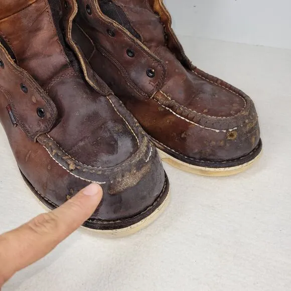 Red Wing Boots Mens Sz 12 D Brown Waterproof Boot Workwear Gorpcore Utility Work
