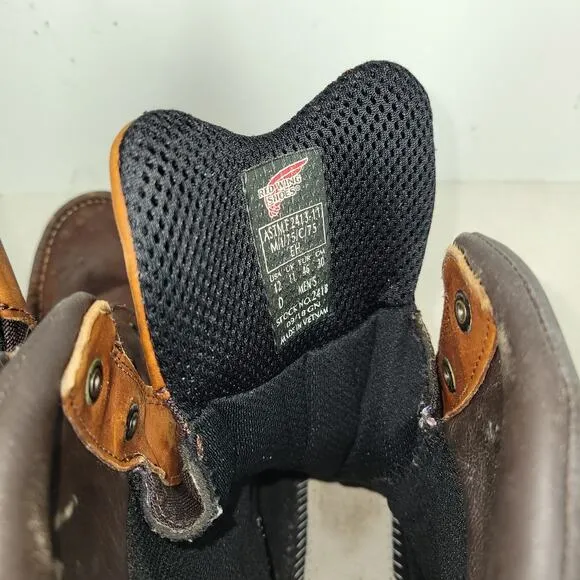 Red Wing Boots Mens Sz 12 D Brown Waterproof Boot Workwear Gorpcore Utility Work