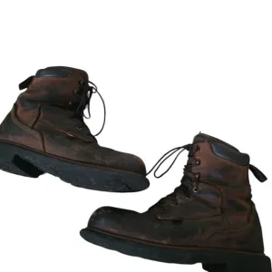 Red Wing Brown Steel Toe Boots 4200 Mens 7.5 F2413