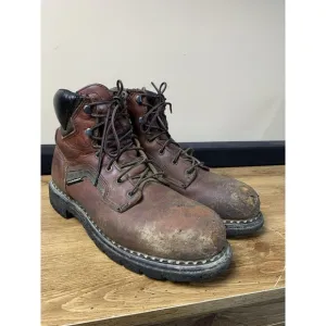 Red Wing Dyna Force Boots 10.5 Brown B2226 Leather Steel Toe Slip Resist READ