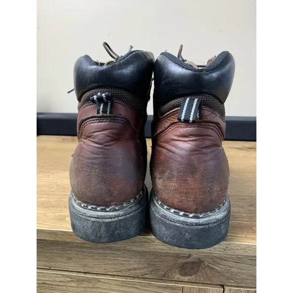 Red Wing Dyna Force Boots 10.5 Brown B2226 Leather Steel Toe Slip Resist READ