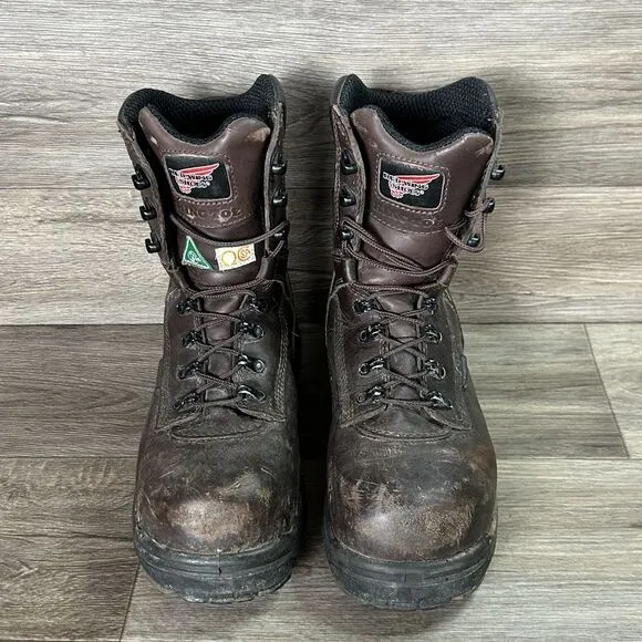Red Wing King Toe Boots 3548 Men 8D Thinsulate Ultra Waterproof CSA Steel Toe 8&quot;