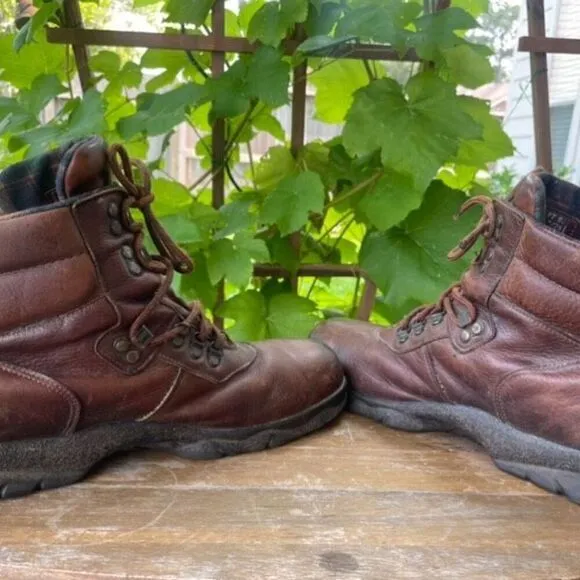 Red Wing Leather Steel Toe Work Boots Mens Sz 13 D Lace Up Oilfield Construction