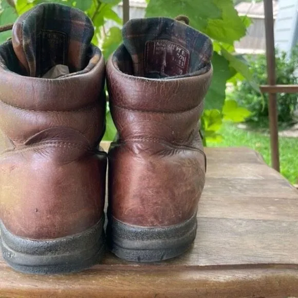 Red Wing Leather Steel Toe Work Boots Mens Sz 13 D Lace Up Oilfield Construction
