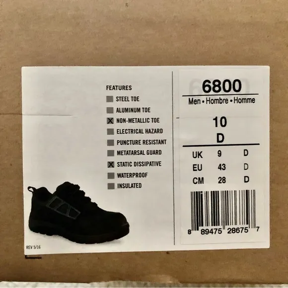 Red Wing Men’s Fuse Steel Toe Safety Work Shoes