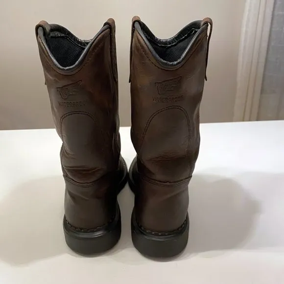 Red Wing Pecos Brown Leather Boots Men’s Size 8.5 D Style 1170 Waterproof‎