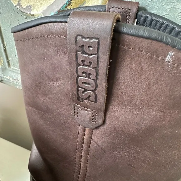 Red wing pecos mens steel toe waterproof boots made in USA