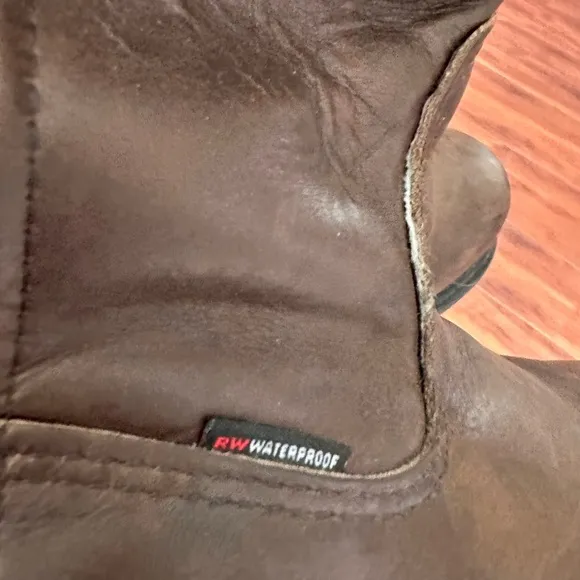 Red wing pecos mens steel toe waterproof boots made in USA
