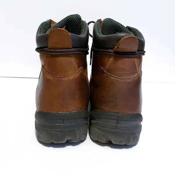 Red Wing Shoes Brown Leather Lace Up Steel Toe Boots