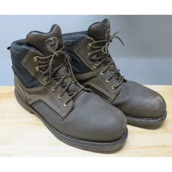 Red Wing Shoes Irish Setter Steel Toe Leather Boots Size 15 D 836448‎ EH Brown