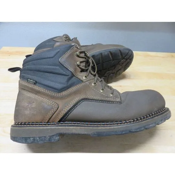 Red Wing Shoes Irish Setter Steel Toe Leather Boots Size 15 D 836448‎ EH Brown