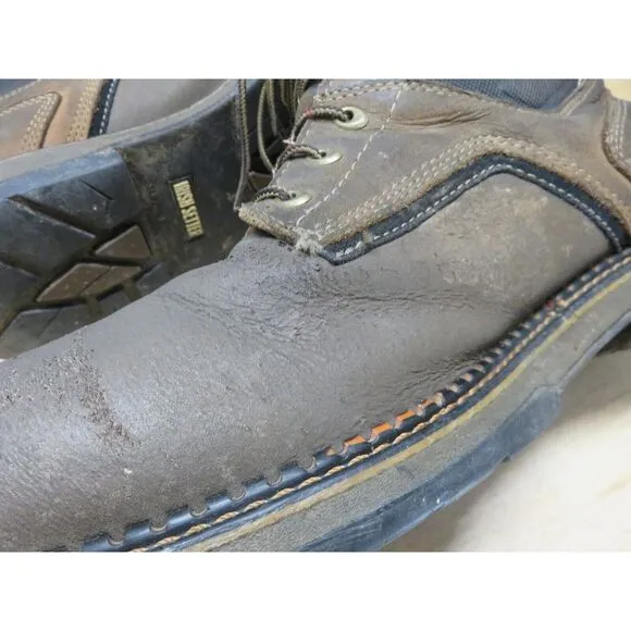 Red Wing Shoes Irish Setter Steel Toe Leather Boots Size 15 D 836448‎ EH Brown