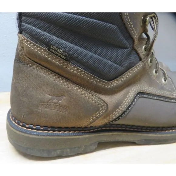 Red Wing Shoes Irish Setter Steel Toe Leather Boots Size 15 D 836448‎ EH Brown