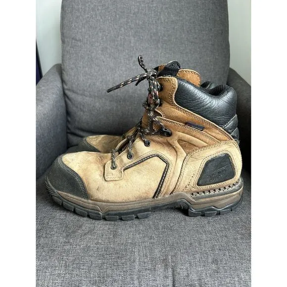 Red Wing Steel Toe Work Boots Waterproof ASTMF2413-11 Lace Up Mens 10.5 D