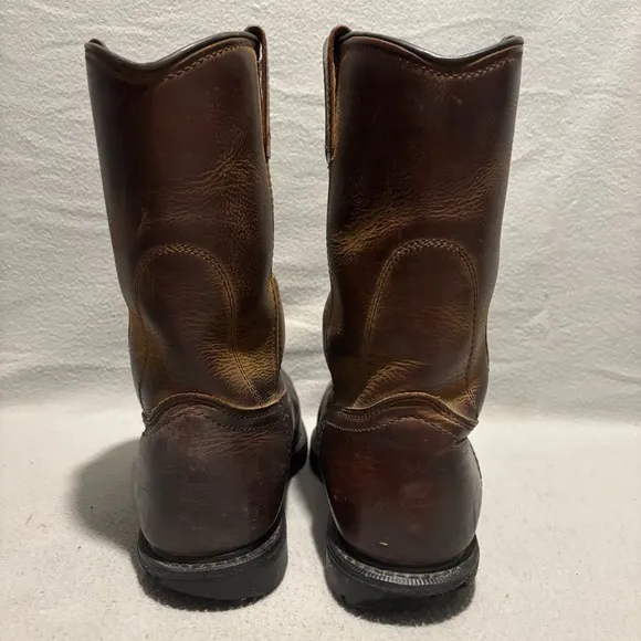 Red Wing WORX Mens 10M Brown Leather Steel Toe Work Boots ASTM F 2413-11