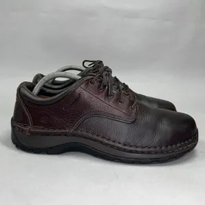 Red Wing Men's Size 9 Brown Leather Steel Toe Lace Up Work Shoes