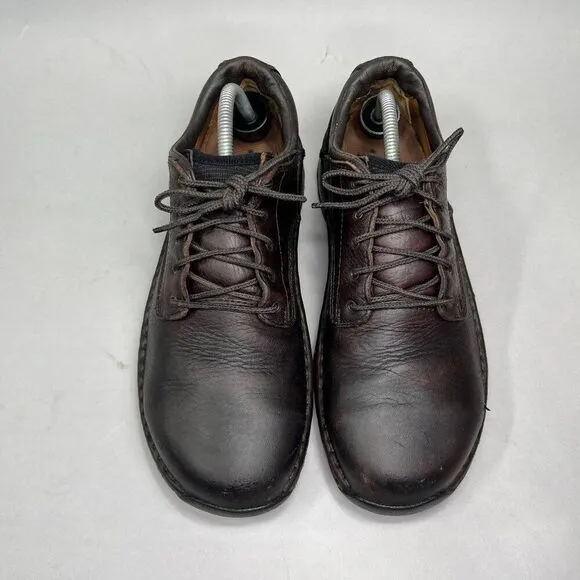 Red Wing Men's Size 9 Brown Leather Steel Toe Lace Up Work Shoes