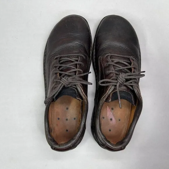 Red Wing Men's Size 9 Brown Leather Steel Toe Lace Up Work Shoes