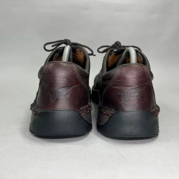 Red Wing Men's Size 9 Brown Leather Steel Toe Lace Up Work Shoes