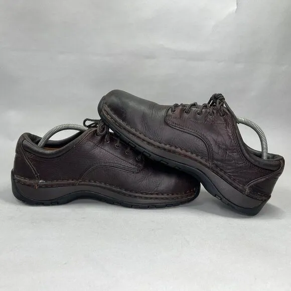Red Wing Men's Size 9 Brown Leather Steel Toe Lace Up Work Shoes
