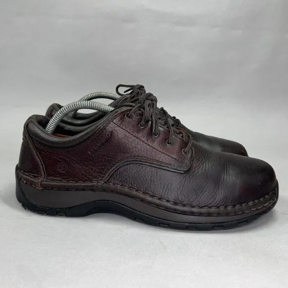Red Wing Men's Size 9 Brown Leather Steel Toe Lace Up Work Shoes