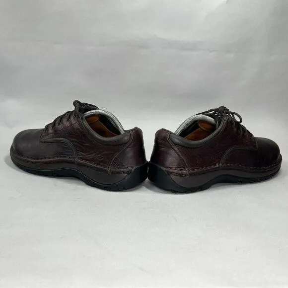 Red Wing Men's Size 9 Brown Leather Steel Toe Lace Up Work Shoes