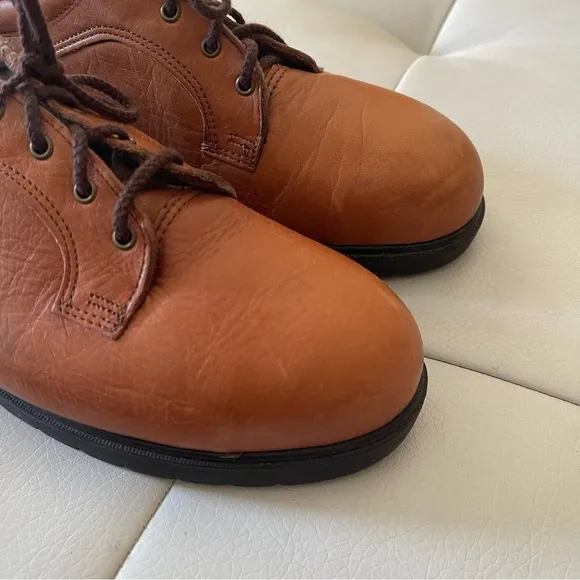 Red Wings For Women 2383 Steel Toe Oxford Brown Work Shoes Size 9.5 D Brown