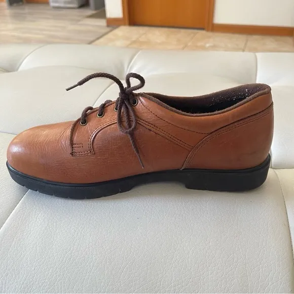 Red Wings For Women 2383 Steel Toe Oxford Brown Work Shoes Size 9.5 D Brown