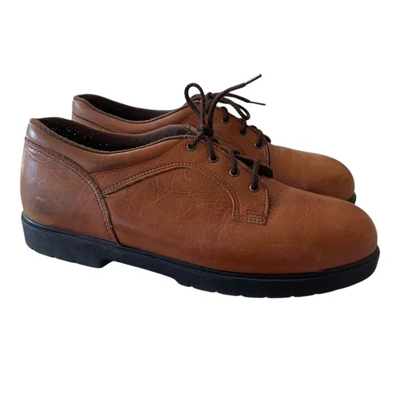 Red Wings For Women 2383 Steel Toe Oxford Brown Work Shoes Size 9.5 D Brown
