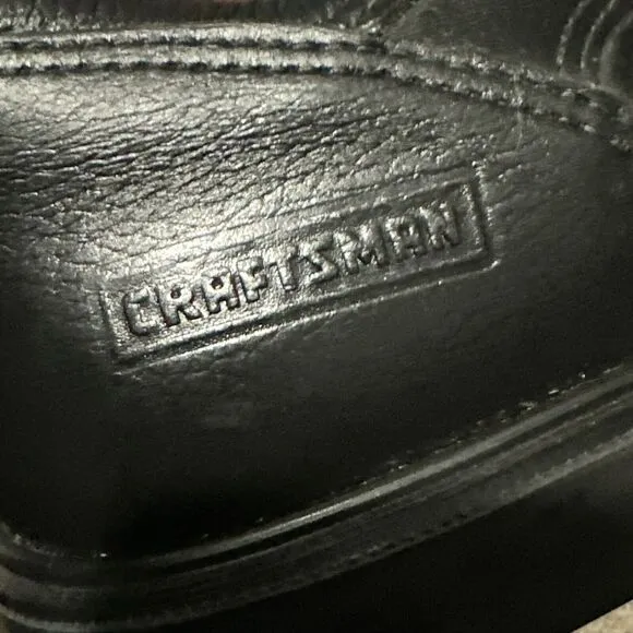 RED WINGS x CRAFTSMAN USA Black Leather Oxford Work Shoes Lace 13D 13