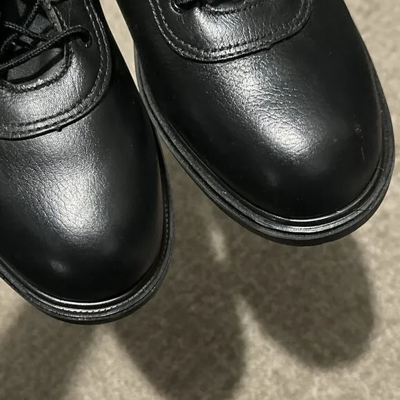 RED WINGS x CRAFTSMAN USA Black Leather Oxford Work Shoes Lace 13D 13
