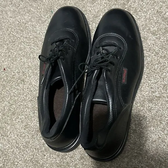 RED WINGS x CRAFTSMAN USA Black Leather Oxford Work Shoes Lace 13D 13