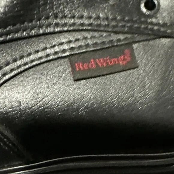 RED WINGS x CRAFTSMAN USA Black Leather Oxford Work Shoes Lace 13D 13